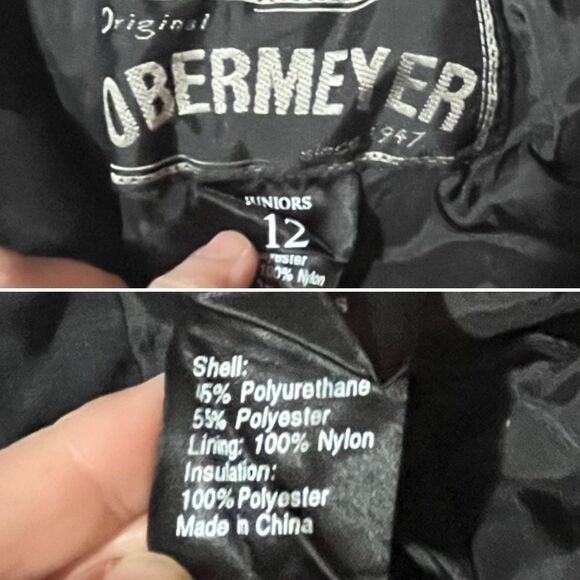 Obermeyer Insulated Ski Pants Kid Ski Bottom Waterproof Cold Resistant Junior 12 - Picture 9 of 10
